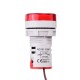 AD16-22DSV 22mm Mini Digital Display Ammeter 60-500V Universal Indicator Lamp Aperture For Test Current