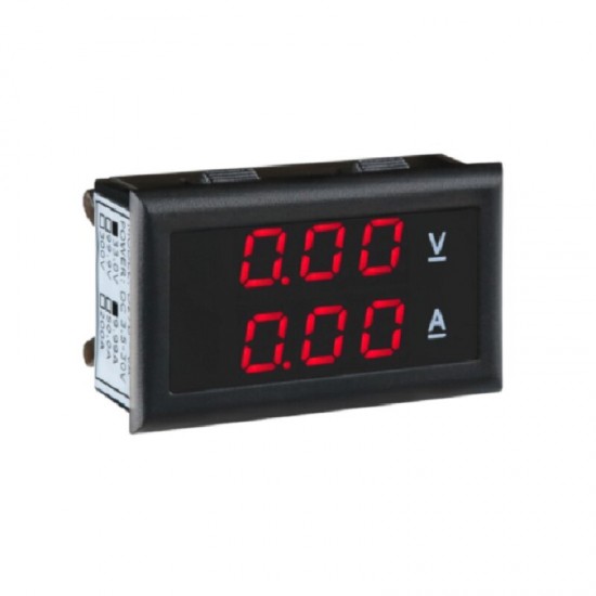 D27B-A Voltage/Current Dual Display Meter DC 100V/10A Digital Voltmeter Ammeter D27B-A Voltage/Current Dual Display Meter DC 100V/10A Digital Voltmeter Ammeter