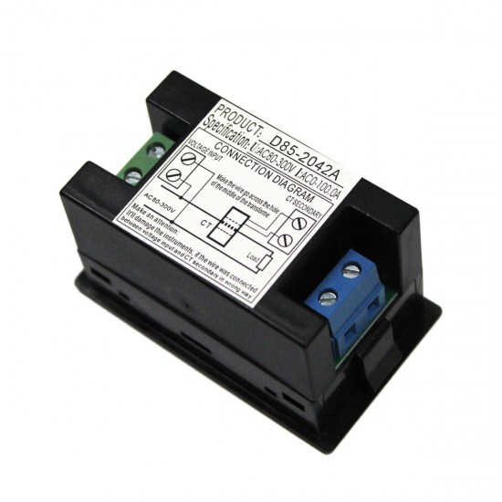D85-2042A LCD Dual Display Digital Ammeter Voltmeter AC Volt Current Meter D85-2042A LCD Dual Display Digital Ammeter Voltmeter AC Volt Current Meter