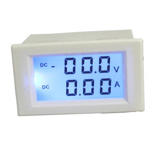 D85-3050 DC 0-200V 10A Digital Voltmeter Ammeter LCD Panel Volt Amp Meter Gauge White D85-3050 DC 0-200V 10A Digital Voltmeter Ammeter LCD Panel Volt Amp Meter Gauge White