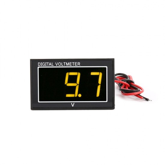 DC 5-130V 2-Wire LED Digital Display Panel Voltmeter Electric Voltage Meter Volt Tester