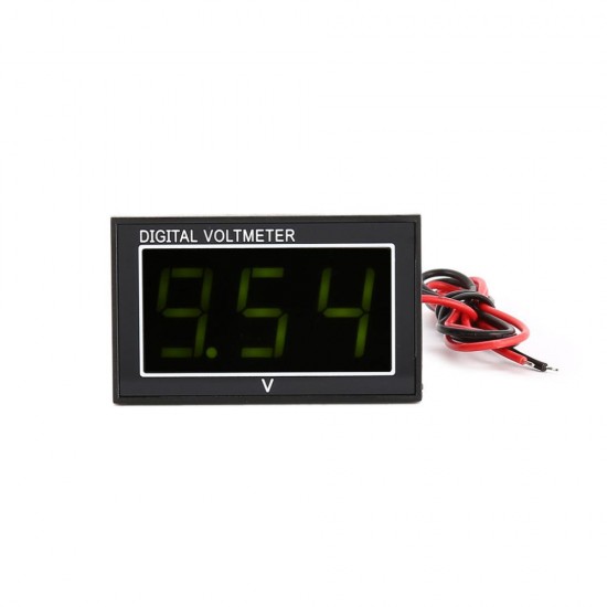 DC 5-130V 2-Wire LED Digital Display Panel Voltmeter Electric Voltage Meter Volt Tester