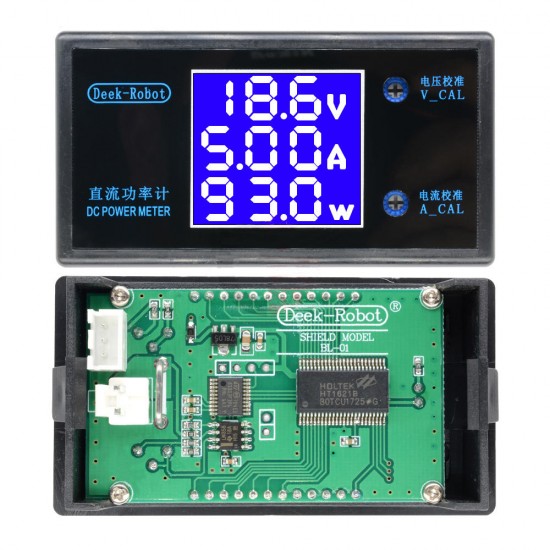 DC 50V 5A LCD Display Digital Voltmeter Ammeter DC 12V Wattmeter Voltage Current Power Meter Detector Tester Monitor 250W DC 50V 5A LCD Display Digital Voltmeter Ammeter DC 12V Wattmeter Voltage Current Power Meter Detector Tester Monitor 250W