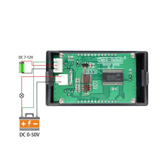 DC 50V 5A LCD Display Digital Voltmeter Ammeter DC 12V Wattmeter Voltage Current Power Meter Detector Tester Monitor 250W