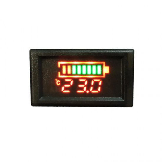 DC6-120V Waterproof Electricity / Voltage / Temperature Three-in-one Table Vehicle Multi-function Meter