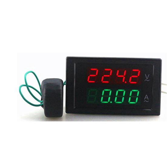 DL69-2042 4-Digit Dual Display Current Voltmeter AC 80-300V 0-100A Led Volt Amp Meter Voltage Current Meter DL69-2042 4-Digit Dual Display Current Voltmeter AC 80-300V 0-100A Led Volt Amp Meter Voltage Current Meter