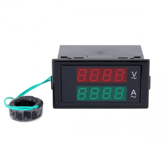 DL69-2042 Dual AC Digital Ammeter Voltmeter LCD Panel Amp/Volt Meter With Back Case DL69-2042 Dual AC Digital Ammeter Voltmeter LCD Panel Amp/Volt Meter With Back Case