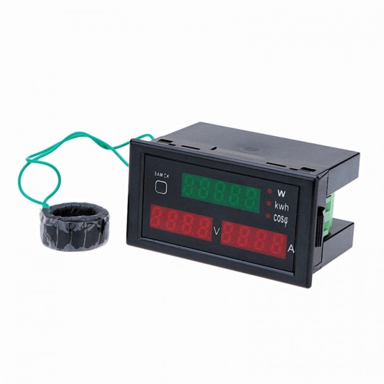 DL69-2047 80-300V 200-450V Multi-functional Digital Display AC Voltmeter / Ammeter / Power Meter Current Transformer