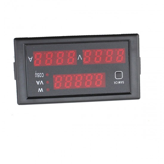 DL69-2048 LCD Digital Multifunctional AC Voltmeter Ammeter Voltage Current Meter AC 80-300V