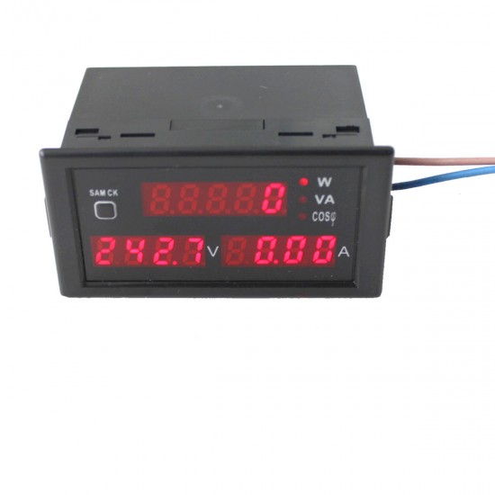 DL69-2048 LCD Digital Multifunctional AC Voltmeter Ammeter Voltage Current Meter AC200-450V