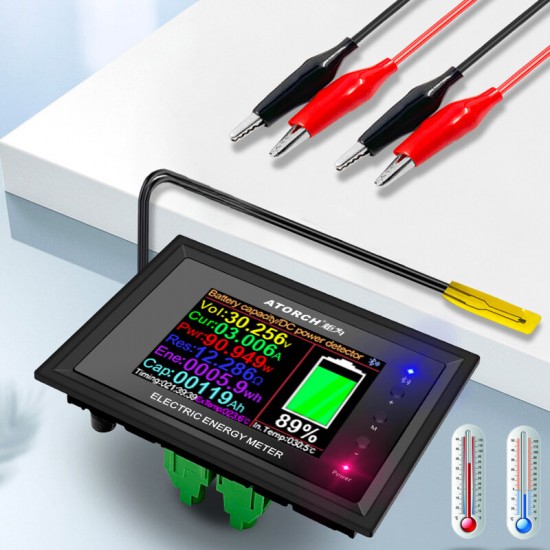 DT24 Digital Display DC Power Supply Voltmeter Ammeter Battery Capacity Tester Battery Fuel Gauge Power Meter DT24 Digital Display DC Power Supply Voltmeter Ammeter Battery Capacity Tester Battery Fuel Gauge Power Meter