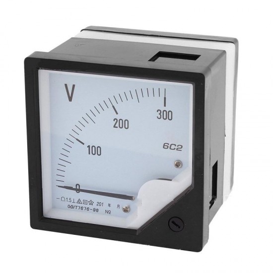 6C2 DC Volt Meter 10V 30V 50V Panel Analog Voltmeter Voltage Meter Electric Meters 80*80mm