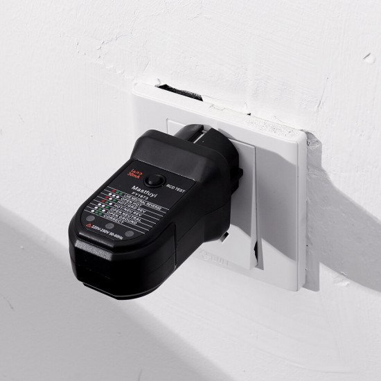 FY1872 US Socket Tester Circuit Polarity Voltage Detector Wall Plug Breaker Finder RCD Test FY1872 US Socket Tester Circuit Polarity Voltage Detector Wall Plug Breaker Finder RCD Test