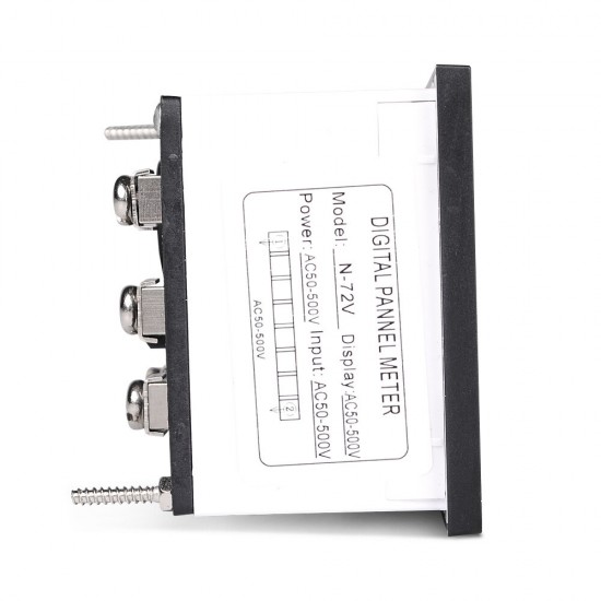 N-72V 50V ~500V 73mm Panel LED Display Voltage Meter 68mm Hole Size Voltmeter AC 220V Digital Voltage Signal Indicator N-72V 50V ~500V 73mm Panel LED Display Voltage Meter 68mm Hole Size Voltmeter AC 220V Digital Voltage Signal Indicator
