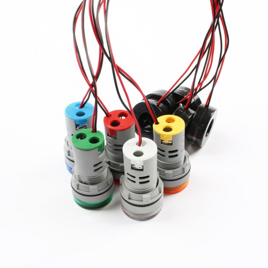 Plastic 22mm AD101-22AM Mini Ammeter Current Meter Indicator LED with CT Transformer Plastic 22mm AD101-22AM Mini Ammeter Current Meter Indicator LED with CT Transformer