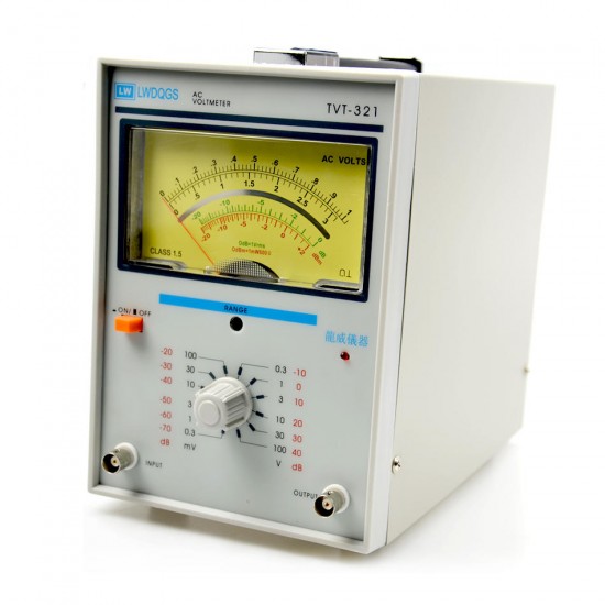 TVT-321 Single-needle Single-channel Millivoltmeter / Voltage Regulation Test / 10M Into The Impedance Voltage Measuring Voltmeter TVT-321 Single-needle Single-channel Millivoltmeter / Voltage Regulation Test / 10M Into The Impedance Voltage Measuring Voltmeter