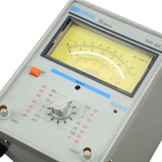 TVT-321 Single-needle Single-channel Millivoltmeter / Voltage Regulation Test / 10M Into The Impedance Voltage Measuring Voltmeter TVT-321 Single-needle Single-channel Millivoltmeter / Voltage Regulation Test / 10M Into The Impedance Voltage Measuring Voltmeter
