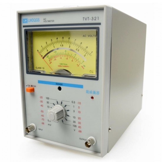TVT-321 Single-needle Single-channel Millivoltmeter / Voltage Regulation Test / 10M Into The Impedance Voltage Measuring Voltmeter TVT-321 Single-needle Single-channel Millivoltmeter / Voltage Regulation Test / 10M Into The Impedance Voltage Measuring Voltmeter