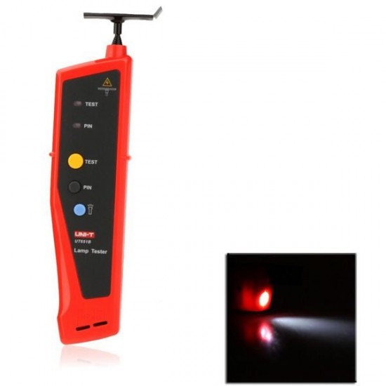 UT651B Handheld Lamp Tester Detector Led Light Bulbs Tester with Extended Antenna Flashlight