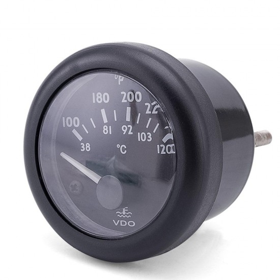 Water Temperature Gauge 38~120C/100~250F 12V / 24V Optional Water Temperature Gauge 38~120C/100~250F 12V / 24V Optional