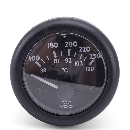 Water Temperature Gauge 38~120C/100~250F 12V / 24V Optional Water Temperature Gauge 38~120C/100~250F 12V / 24V Optional