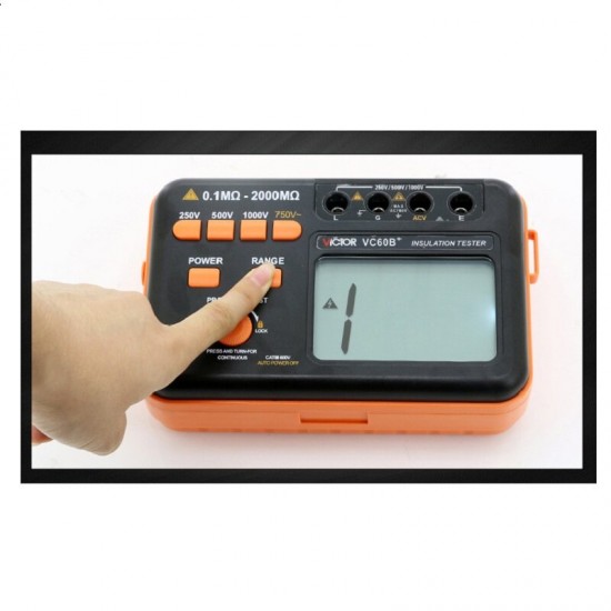 VC60B/D/E+ Digital Insulation Resistance Tester Megohmmeter Insulation Tester