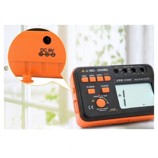 VC60B/D/E+ Digital Insulation Resistance Tester Megohmmeter Insulation Tester VC60B/D/E+ Digital Insulation Resistance Tester Megohmmeter Insulation Tester