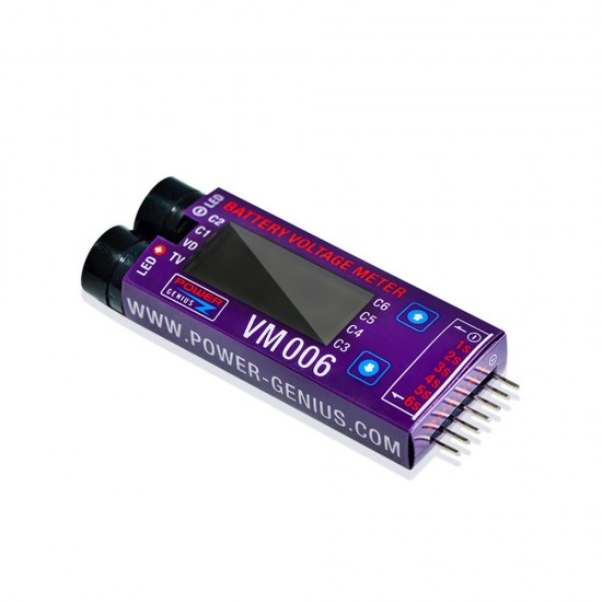 VM006 1-6S DC 3.0-27.0V LiPo Battery Accurate 1mV Battery Voltage Meter LCD Liquid Crystal Display A VM006 1-6S DC 3.0-27.0V LiPo Battery Accurate 1mV Battery Voltage Meter LCD Liquid Crystal Display A