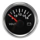 Volt Meter Gauge 8-16 Volts Caravan Boat Marine Voltmeter Black Volt Meter Gauge 8-16 Volts Caravan Boat Marine Voltmeter Black