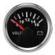 Volt Meter Gauge 8-16 Volts Caravan Boat Marine Voltmeter Black