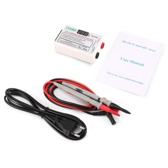 Voltage LED LCD TV Screen Backlight Zener Diode Tester Meter Lamp Strip Bead Light Board Test Tool Output 0~260V