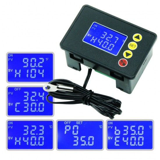 W4209 12V 24V DC 220V AC Digital Temperature Controller Control Switch Thermostat with Normally Open Relay W4209 12V 24V DC 220V AC Digital Temperature Controller Control Switch Thermostat with Normally Open Relay