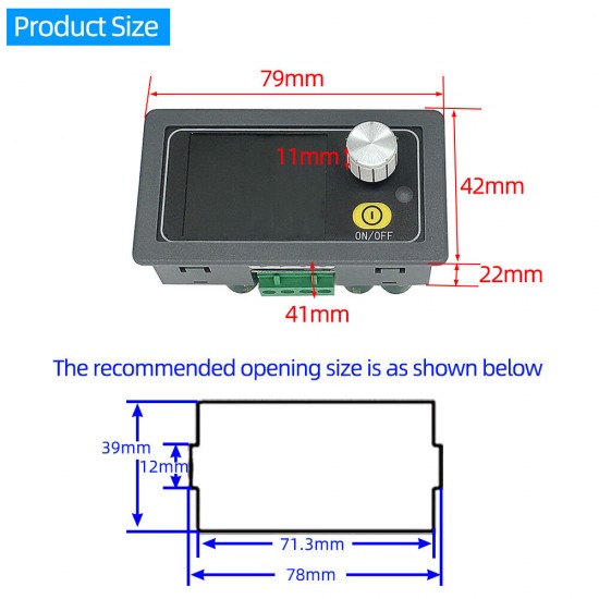 XY5008 1.8inch Screen DC DC Buck Converter CC CV 0-50V 8A 400W Power Module Adjustable Regulated Laboratory Power Supply Variable WIFF APP