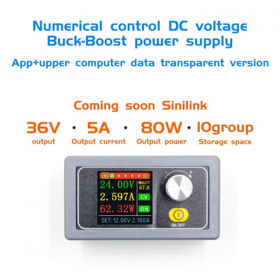 XYS3580 DC DC Buck Boost Converter CC CV 0.6-36V 5A Power Module Adjustable Regulated Laboratory Power Supply Variable XYS3580 DC DC Buck Boost Converter CC CV 0.6-36V 5A Power Module Adjustable Regulated Laboratory Power Supply Variable