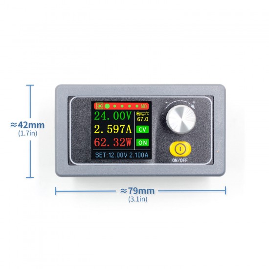 XYS3580 DC DC Buck Boost Converter CC CV 0.6-36V 5A Power Module Adjustable Regulated Laboratory Power Supply Variable