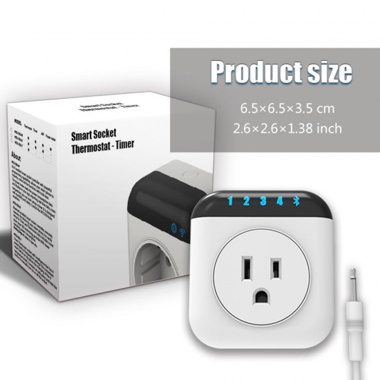 bluetooth Intelligent Socket Timer Switch Thermostat Temperature Control Switch Mobile App Control