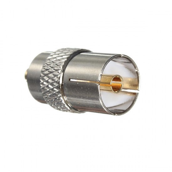 IEC DVB-T TV PAL Female Jack to MCX Male Plug RF Adapter Connector