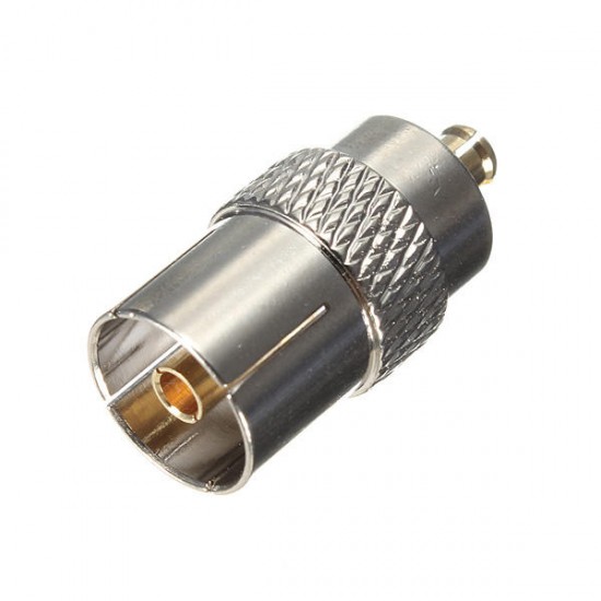 IEC DVB-T TV PAL Female Jack to MCX Male Plug RF Adapter Connector