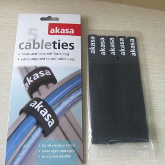 AK-TK-02 Nylon Pasting Binding Cable Organizer Tidy Kit Managing Electrical Cables