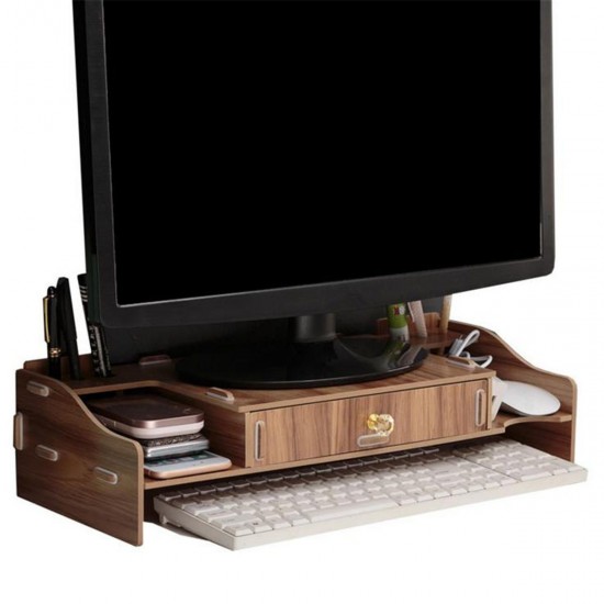 Desktop Computer Riser Stand TV LCD Screen Monitor Mount Display Desk Organizer Monitor Bracket