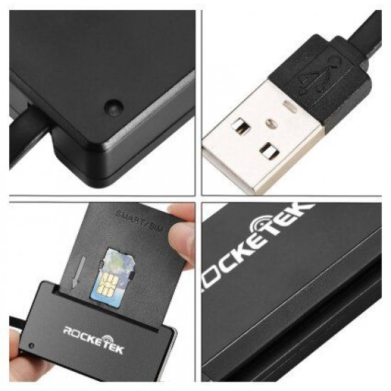 lat VersionSB 2.0 Smart Card Reader Memory for CAC ID Bank EMV Electronic DNIE Dni SIM Cloner Connector Adapter PC Computer SCR3