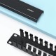 ZJ307 24 Ports Cable Management 19U Cabinet Tidy Management Cable Organizer Winder for Engineering Network Server Telephone Cable