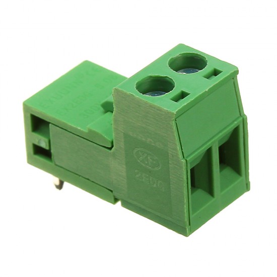 10Pcs 5.08mm Pitch 2Pin Plug in Screw PCB Dupont Cable Terminal Block Connector Right Angle