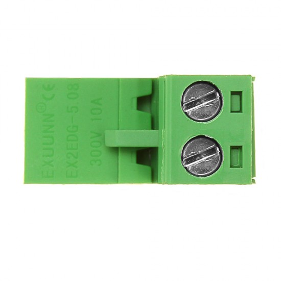 3pcs 5.08mm Pitch 2Pin Plug in Screw PCB Dupont Cable Terminal Block Connector Right Angle