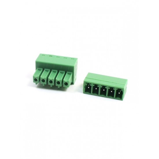 5pin Terminal Plug Type 300V 5.08mm Pitch Connector Screw Terminal Block