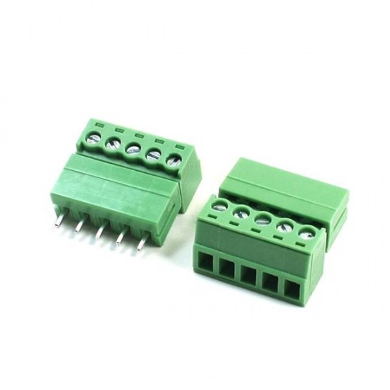 5pin Terminal Plug Type 300V 5.08mm Pitch Connector Screw Terminal Block