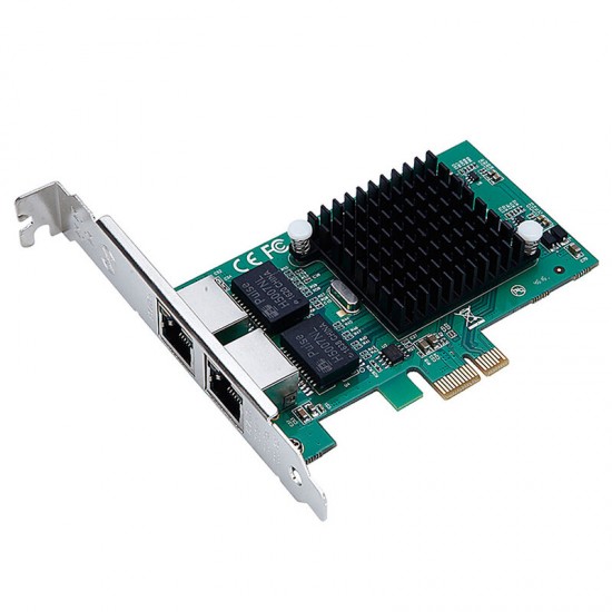 TXA020-pcie-82575-1X PCI Express Dual Port Gigabit Network Card NIC Server Intel 82575 10/100/1000Mbps PCI-E X1 X4 X16 Network Lan Adapter Card for Desktop PC