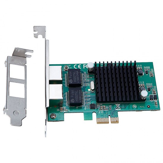 TXA020-pcie-82575-1X PCI Express Dual Port Gigabit Network Card NIC Server Intel 82575 10/100/1000Mbps PCI-E X1 X4 X16 Network Lan Adapter Card for Desktop PC