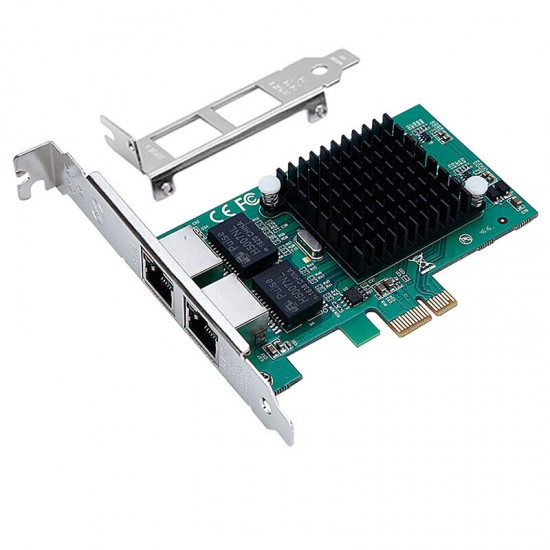 TXA020-pcie-82575-1X PCI Express Dual Port Gigabit Network Card NIC Server Intel 82575 10/100/1000Mbps PCI-E X1 X4 X16 Network Lan Adapter Card for Desktop PC