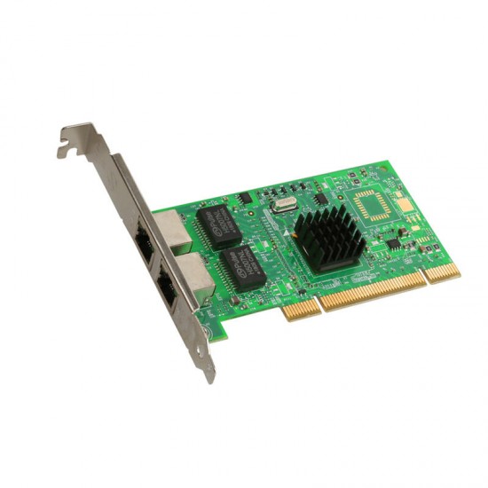 TXA024 DW-82546-S PCI Express Card 10/100/1000Mbps Dual RJ45 Ports Network Card Intel 82546 Gigabit Network Lan Card Networking Adapter Card for Computer PC